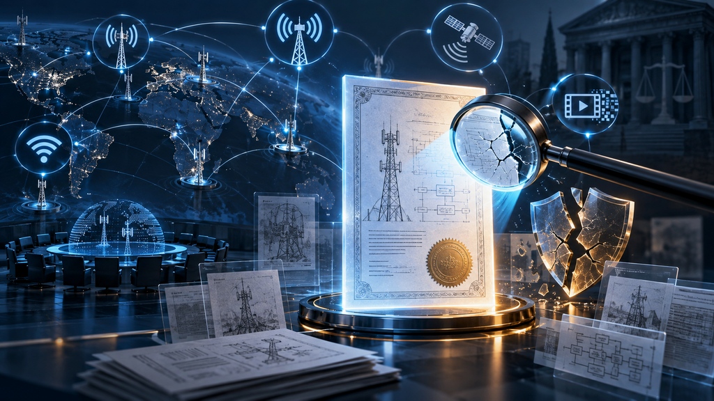 SEP-centric patent invalidation illustrating scrutiny of standard essential patents in 4G, 5G, Wi-Fi, and HEVC technologies.